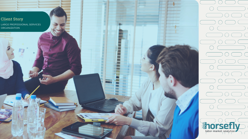 A group of colleagues working around a table together